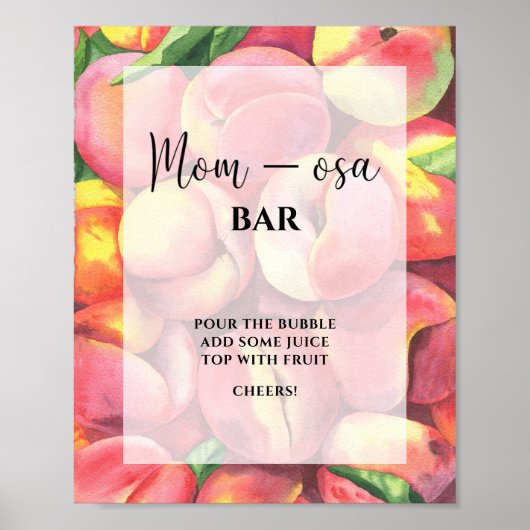 Little perzik \ Mom-osa bar Poster (Voorkant)