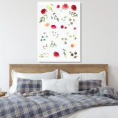  Little Petite Shabby Chic Rozen Flowers Canvas Afdruk (Insitu (Slaapkamer))