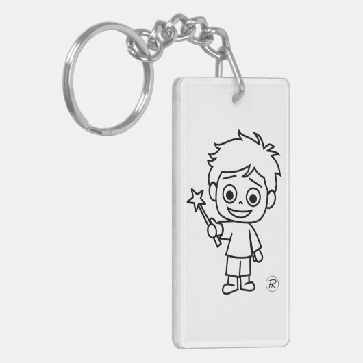 Little Phiri und Zauberstab Sleutelhanger (Voorkant Links)