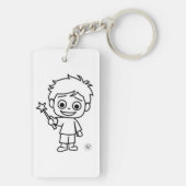 Little Phiri und Zauberstab Sleutelhanger (achterkant)