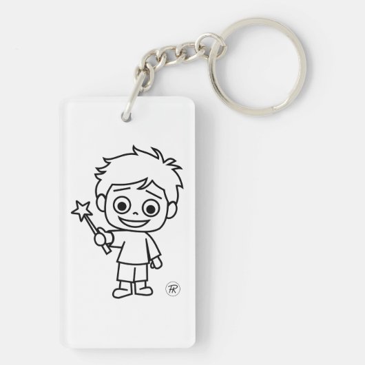 Little Phiri und Zauberstab Sleutelhanger (achterkant)