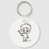 Little Phiri und Zauberstab Sleutelhanger (Achterkant)