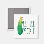 Little Pickle Cute Green Pickle die zonnebril draa Magneet (Voorkant / Achterkant)