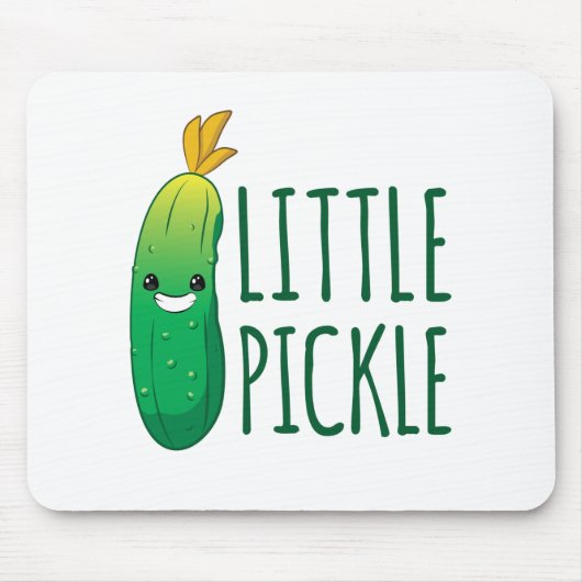 Little Pickle Cute Green Pickle die zonnebril draa Muismat (Voorkant)