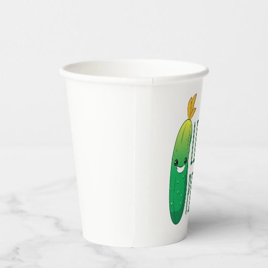 Little Pickle Cute Green Pickle die zonnebril draa Papieren Bekers (Rechts)
