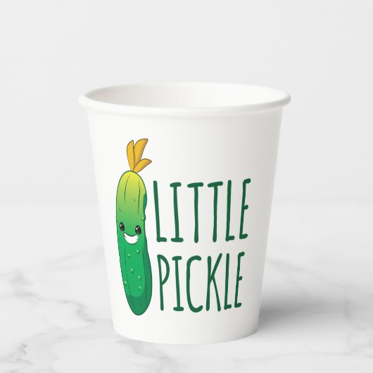 Little Pickle Cute Green Pickle die zonnebril draa Papieren Bekers (Voorkant)