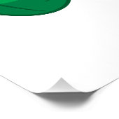 Little Pickle Cute Green Pickle die zonnebril draa Perfect Poster (Hoek)