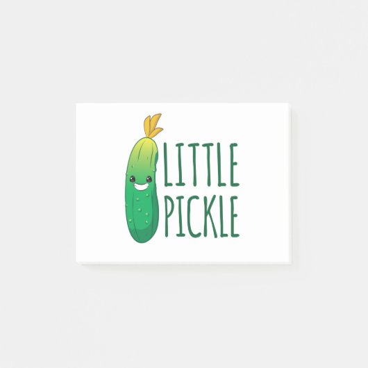 Little Pickle Cute Green Pickle die zonnebril draa Post-it® Notes (Voorkant)