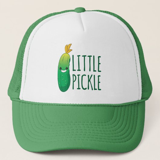 Little Pickle Cute Green Pickle die zonnebril draa Trucker Pet (Voorkant)