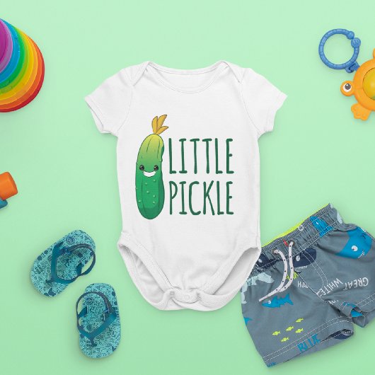 Little Pickle Cute Green Pickle Romper