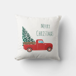 Little Pickup Truck Snow Cover kerstboom Kussen