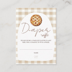 Little Pie Baby shower Luier Raffle Informatiekaartje