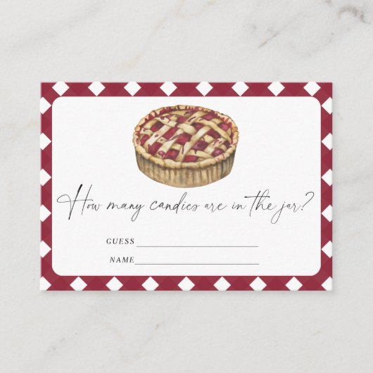 Little Pie Raad eens hoeveel snoepjes er in de pot Informatiekaartje (Voorkant)