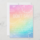 Little Piece Heaven Don't Say Baby Game Rainbow Kaart (Voorkant)