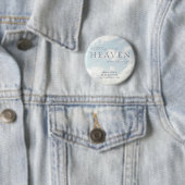 Little Piece of Heaven Baby shower Custom Button (In situ)