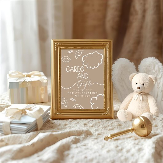 Little Piece of Heaven beige Cards & Gifts Sign  Kaart