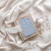 Little Piece of Heaven Blue Books For Baby Informatiekaartje