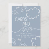 Little Piece of Heaven blue Cards & Gifts Sign Kaart (Voorkant)