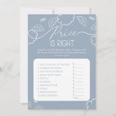 Little Piece of Heaven blue Price is Right Game Kaart (Voorkant)