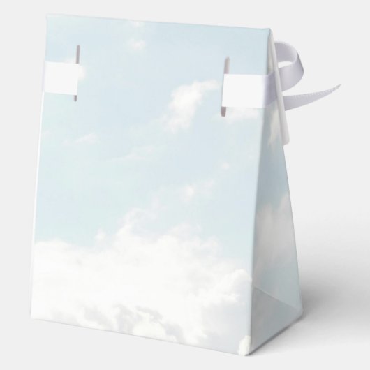 Little Piece of Heaven Custom Clouds Baby shower Bedankdoosjes (Achterkant)