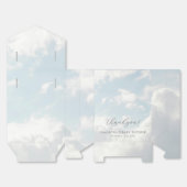 Little Piece of Heaven Custom Clouds Baby shower Bedankdoosjes (Ongevouwen)