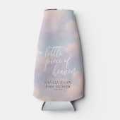 Little Piece of Heaven Modern Baby shower Flesjeskoeler (Voorkant)