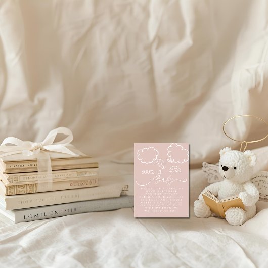 Little Piece of Heaven Pink Books For Baby Informatiekaartje