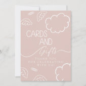 Little Piece of Heaven pink Cards & Gifts Sign Kaart (Voorkant)