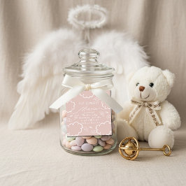 Little Piece of Heaven Pink Thank You favor Tag Bedankjes Labels