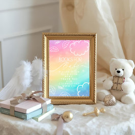 Little Piece of Heaven Rainbow Books for Baby Sign Kaart