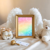 Little Piece of Heaven Rainbow Diaper Raffle Table Kaart