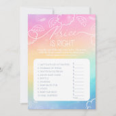 Little Piece of Heaven Rainbow Price  Right Game  Kaart (Voorkant)