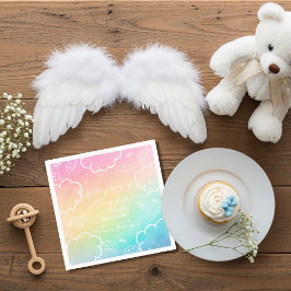 Little Piece of Heaven Rainbow Thank You Napkins Servet