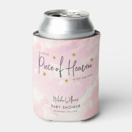 Little Piece of Heaven Roze Meisje Baby shower Blikjeskoeler