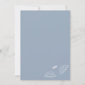 Little Piece of Heaven Thank You blue card Kaart (Achterkant)