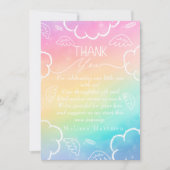 Little Piece of Heaven Thank You Rainbow card Kaart (Voorkant)