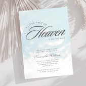 Little Piece of Heaven Wolken Baby Shower Kaart