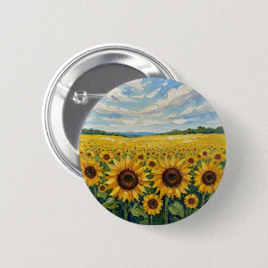 Little piece of sunshine pin ronde button 5,7 cm (Voorkant /achterkant)