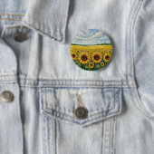 Little piece of sunshine pin ronde button 5,7 cm (In situ)