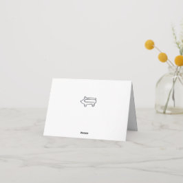 Little Pig Paperclips | persoonlijk Briefpapier Notitiekaartje