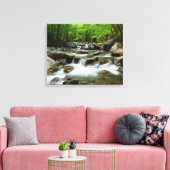 Little Pigeon River bij Greenbrier Canvas Afdruk (Insitu (Woonkamer))