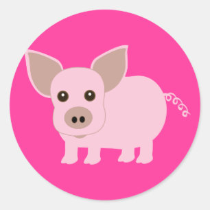 Little Piggie Ronde Sticker