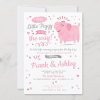 Little Piggy Baby Meisje Douche