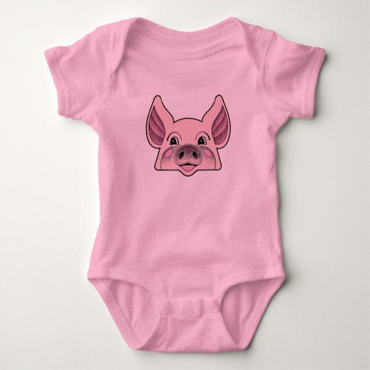 Little Piggy, Big Pig Romper (Voorkant)