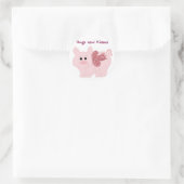 Little Piggy Hogs en Kisses Ronde Sticker (Tas)