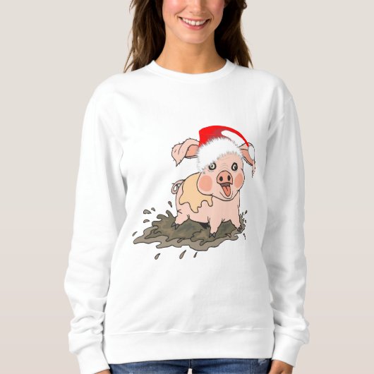 Little Piggy Kerstmis Trui (Voorkant)