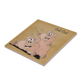 Little Piggy 🐷 Oink, Oink Tegeltje (Zijkant)