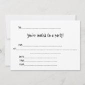 Little Piggy Party Invitation Kaart (Achterkant)