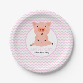 Little Piggy Party Papieren Bordje