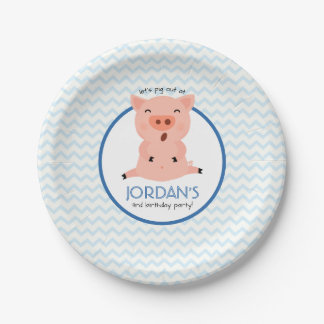Little Piggy Party Papieren Bordje